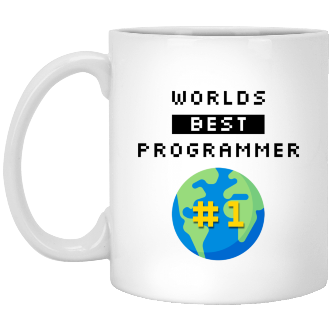 Worlds Best Programmer 11 oz. White Mug